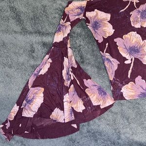 Free People bell sleeve top
